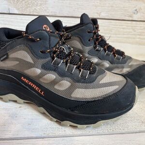 Boys Merrell Moab waterproof hiking boots